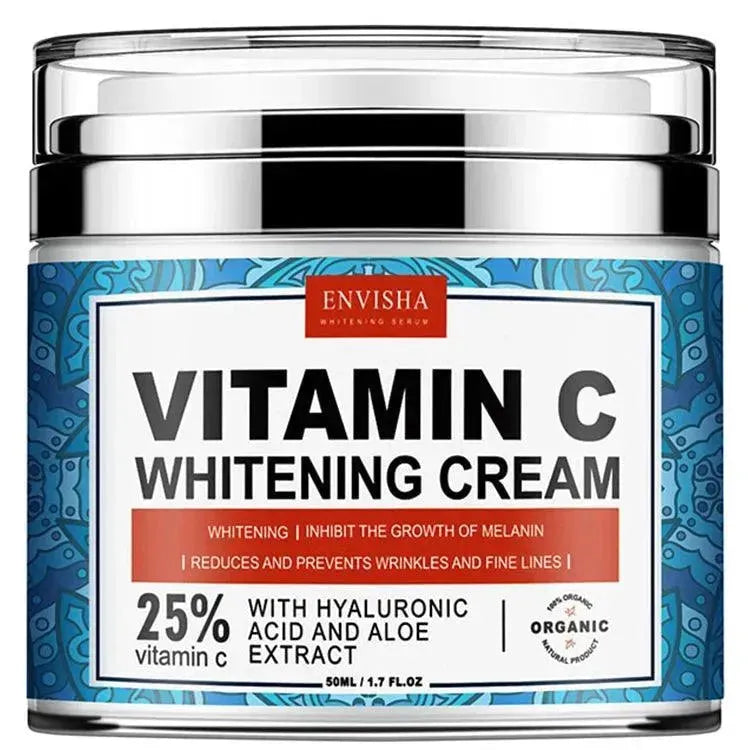 Korean Natural Vegan Neck Facial Vitamin C Acne Pimples Dark Spot Strong Remover Cream - Miami beauty1