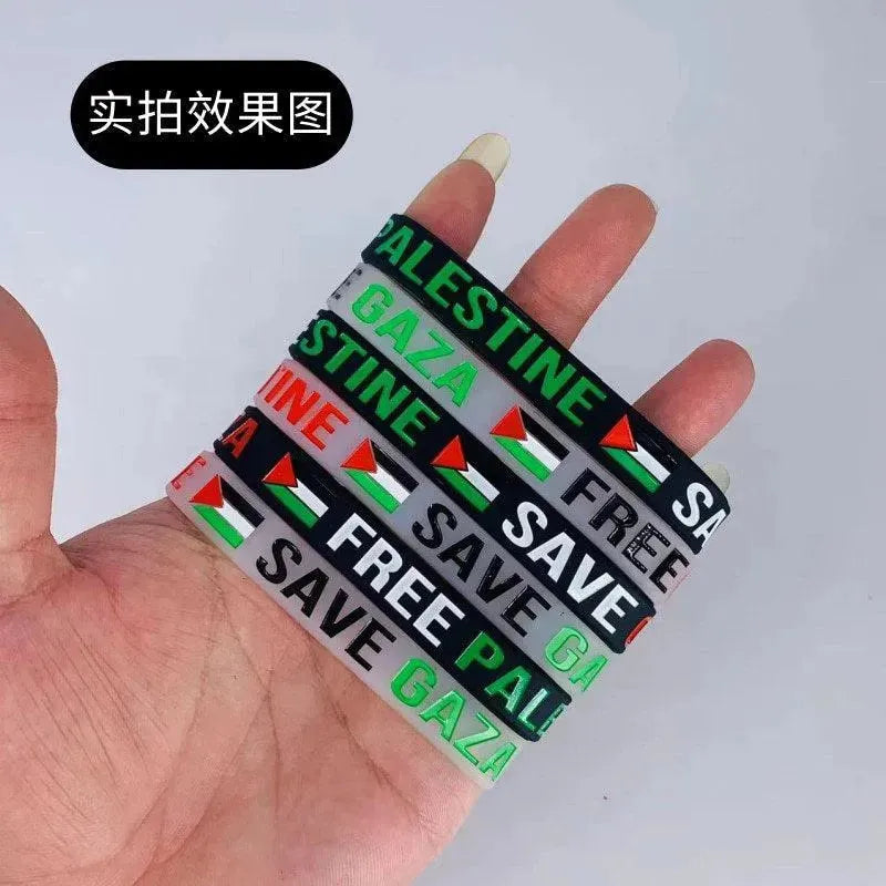 Logo pattern available silicone bracelet - Miami beauty1
