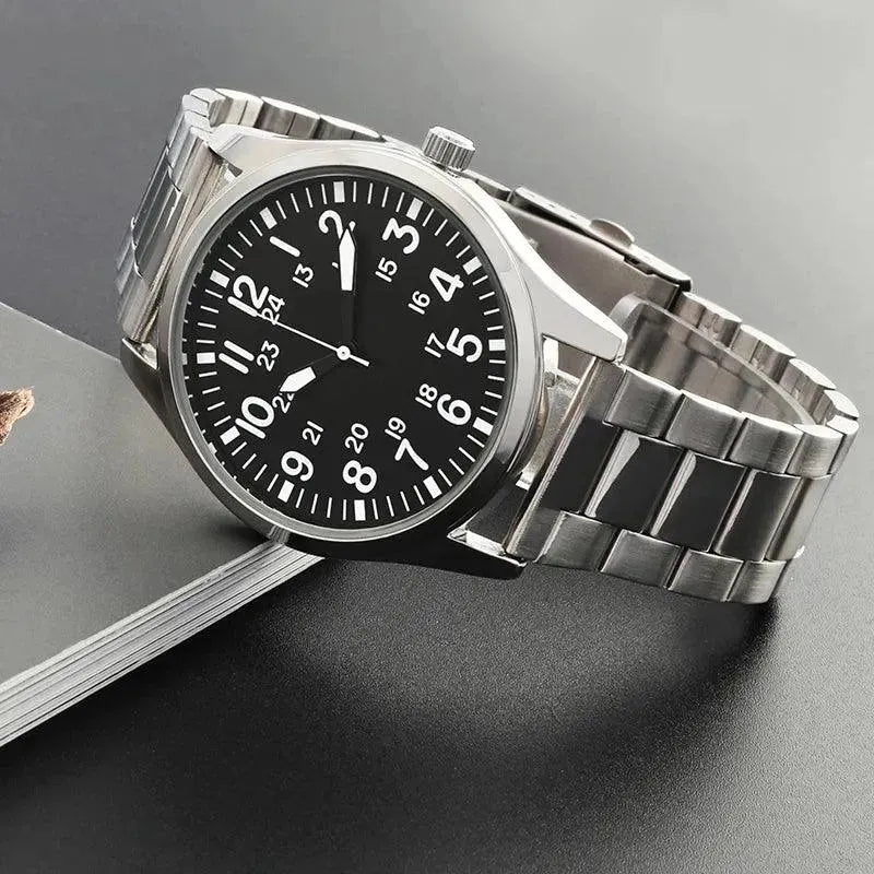 pretty fashion men's quartz wrist watch with logo relojes de cuarzo timex designer watch for men high quality - Miami beauty1