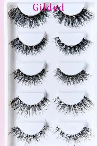 SO PINK BEAUTY Faux Mink Eyelashes Variety Pack 5 Pairs - Miami beauty1