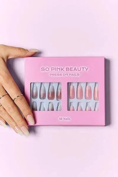 SO PINK BEAUTY Press On Nails 2 Packs - Miami beauty1