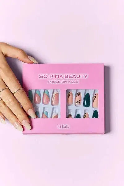 SO PINK BEAUTY Press On Nails 2 Packs - Miami beauty1