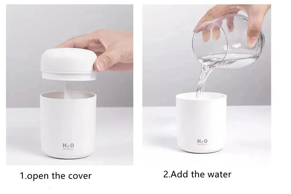 USB H2O air humidifier Mini Ultrasonic Atomizer USB Room Car Humidifiers aroma Air humidifier - Miami beauty1