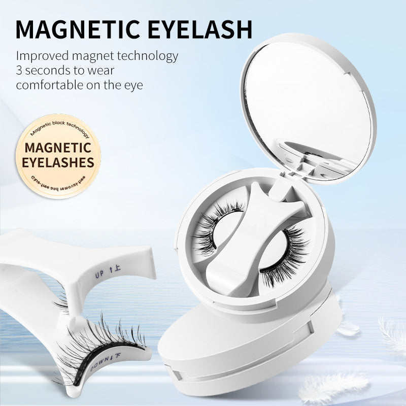 Eyelashes Integrated Storage Box Glue-free Magnet False Eyelashes Natural Makeup Tools With Applicater