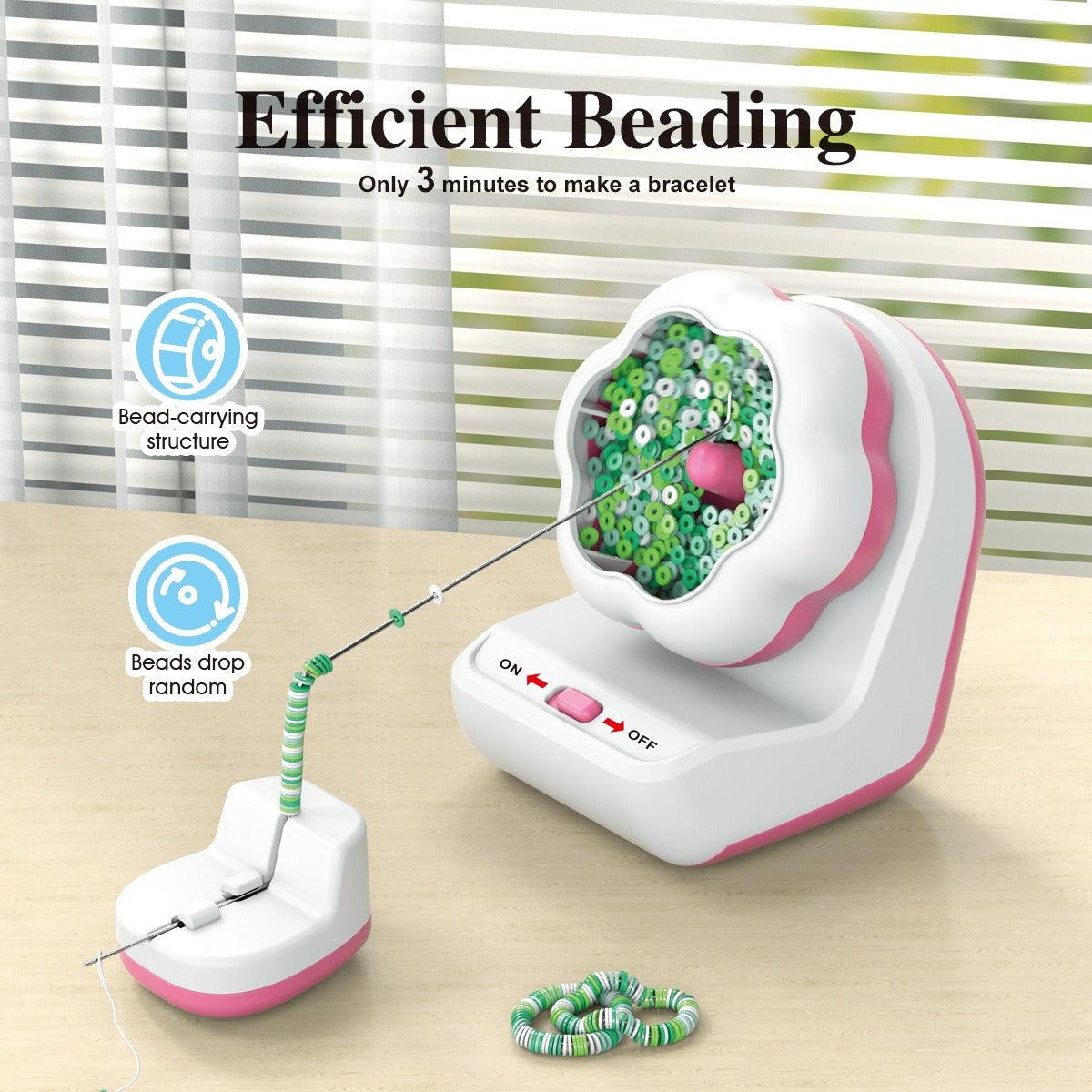 Electric automatic beading machine beading bowl DIY manual beading machine soft ceramic rice bead beading tool beading tool - Miami beauty1