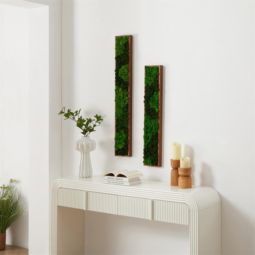 Rectangular Mixed Moss Wall Art, only the Medium - Miami beauty1