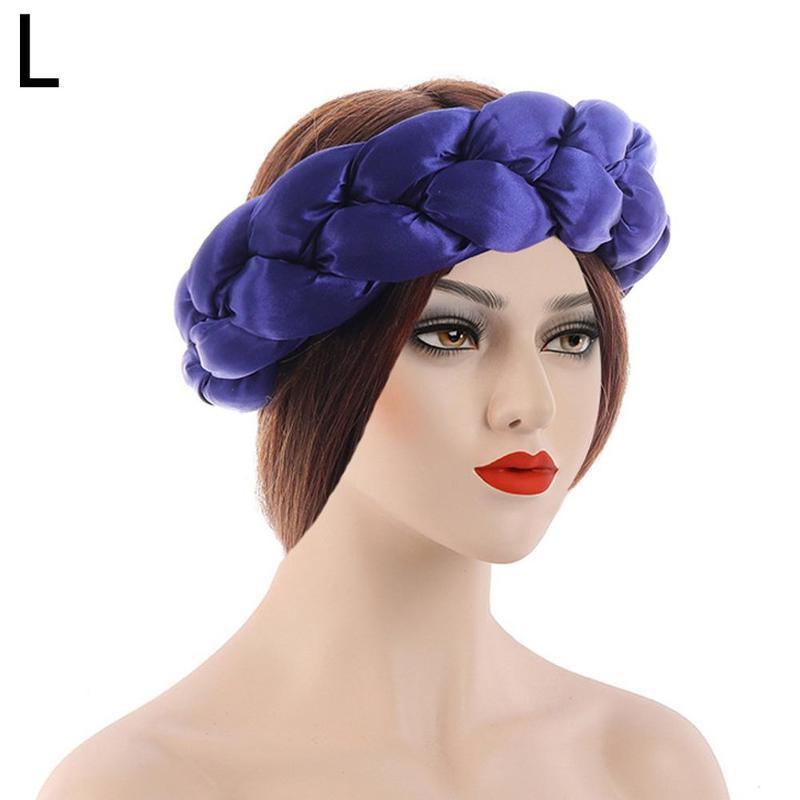 New Fashion Candy Color Women Braids Headbands Elastic Headwear Hair African Female Turban Bands Accessories Bandana Bandag L8y4 - Miami beauty1