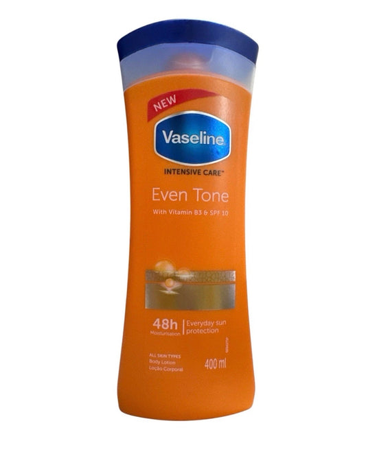 Vaseline Intensive Care Even Tone Vitamin B3 SPF10 Body Lotion 400ml 🌸