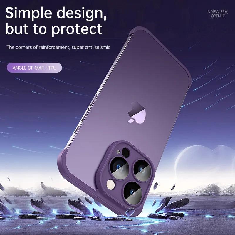 Luxury With Lens Protector Corner Pad Soft Silicone Case For iPhone 15 14 Pro Max Shockproof Phone Cover For iPhone 15 12 13 14 - Miami beauty1