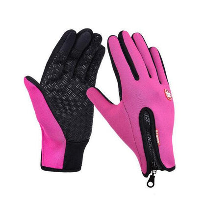 Winter Gloves Touch Screen Riding Motorcycle Sliding Waterproof Sports Gloves With Fleece - Miami beauty1