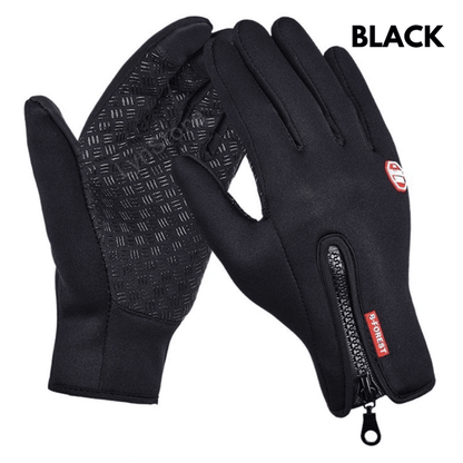 Winter Gloves Touch Screen Riding Motorcycle Sliding Waterproof Sports Gloves With Fleece - Miami beauty1