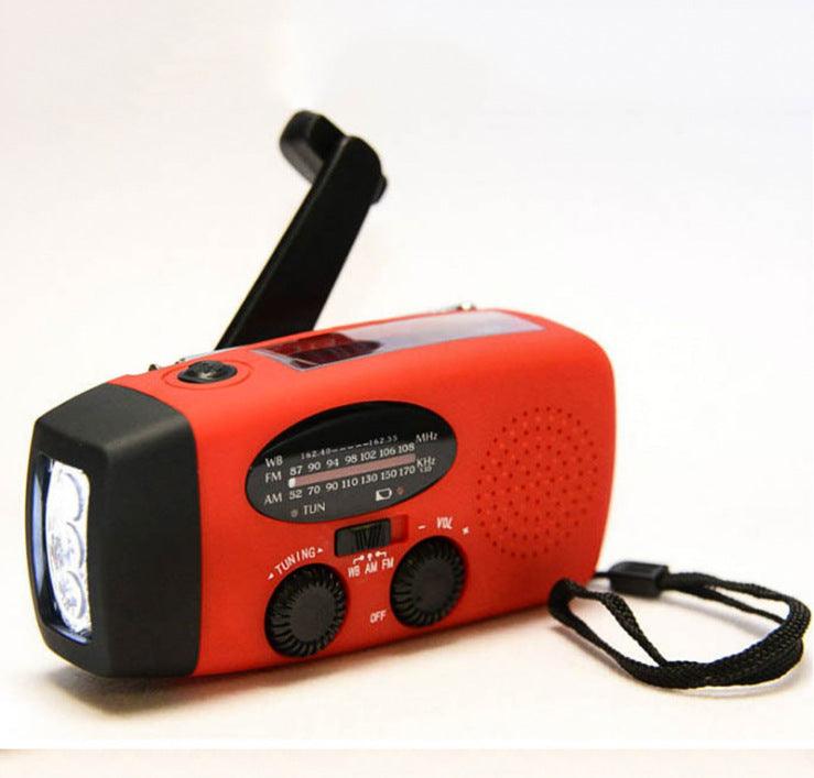 Solar hand crank USB charging radio flashlight - Miami beauty1