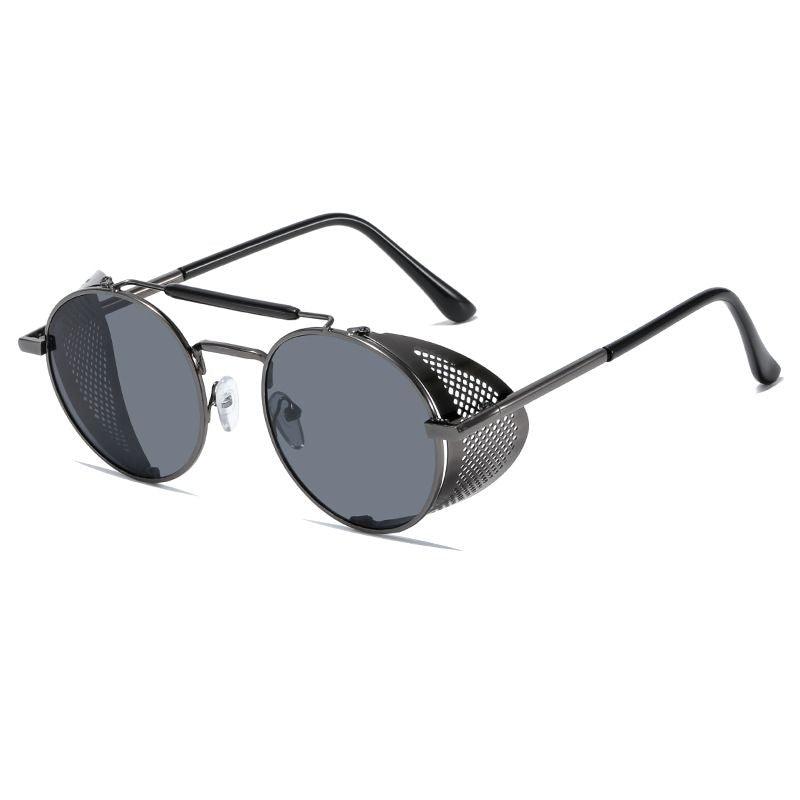 Retro Round UV Protection Sunglasses - Miami beauty1