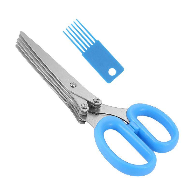 Five Layer Diagonal Stainless Steel Scissors - Miami beauty1