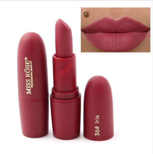 Lipstick matte moisturizing lipstick lasts without fading - Miami beauty1