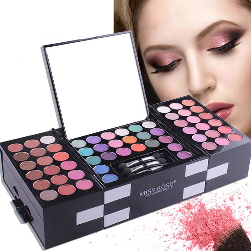 MISS ROSE 144 color 3 color 3 Color Eyeshadow blush eyebrow makeup makeup makeup kit special wholesale - Miami beauty1