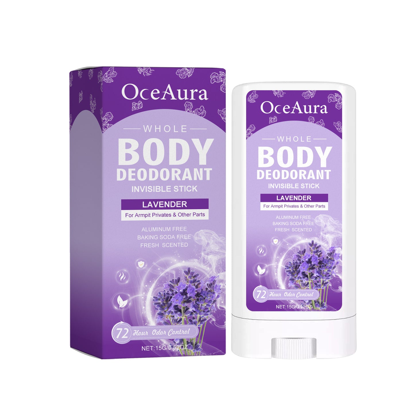 OceAura Whole Body Deodorant, Body Fragrance Antiperspirant Deodorant To Armpit Odor Fragrance Deodorant Bar