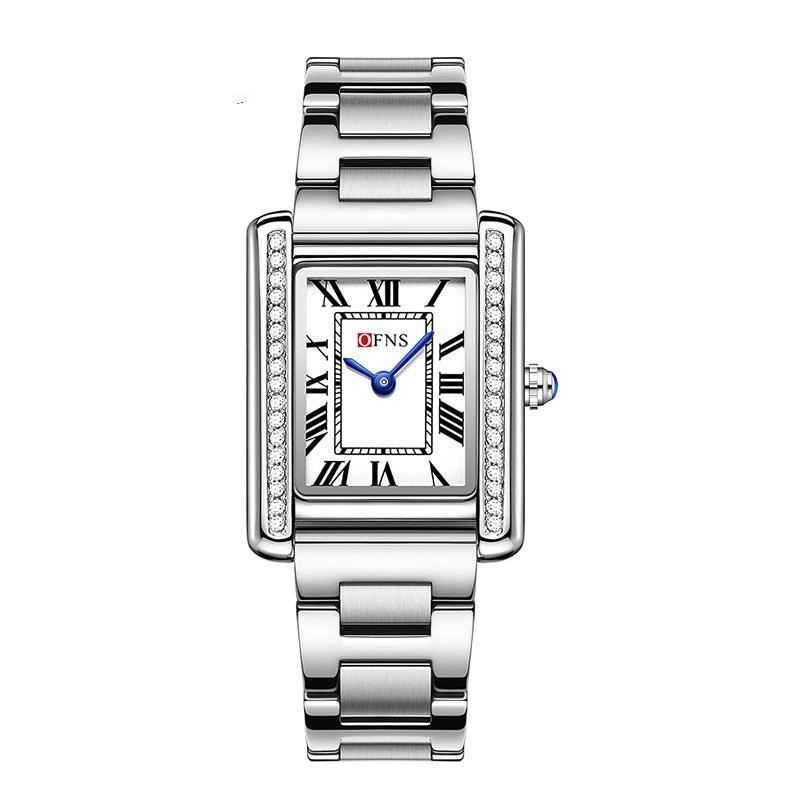 Retro Diamond Inlaid High-end Women's Quartz Watch for Couples - Miami beauty1