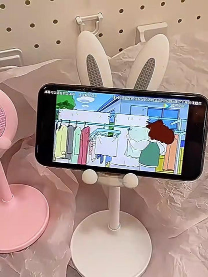 Cartoon Little Rabbit Desktop Mobile Phone Holder Live Drama Chasing Tablet Holder Livable Student Lazy Person Holder Gift - Miami beauty1