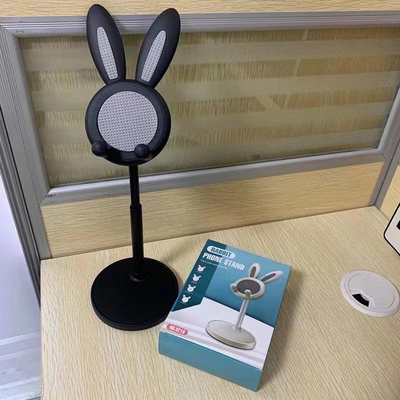 Cartoon Little Rabbit Desktop Mobile Phone Holder Live Drama Chasing Tablet Holder Livable Student Lazy Person Holder Gift - Miami beauty1