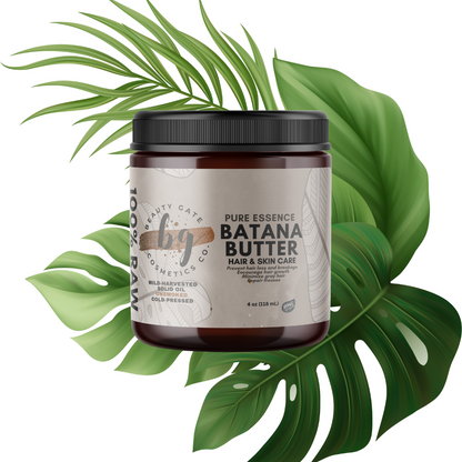 Beauty Gate Pure Essence Raw Batana Butter - 100% Natural - Beige Solid Batana Oil.