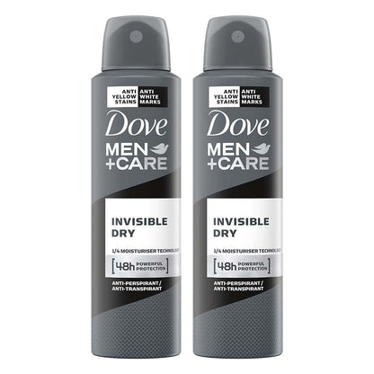 Dove Men + Care Invisible Dry Anti Yellow Stains&white MarkS 48hrs 250ML 2bottles - Miami beauty1