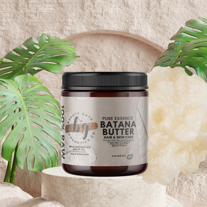 Beauty Gate Pure Essence Raw Batana Butter - 100% Natural - Beige Solid Batana Oil.