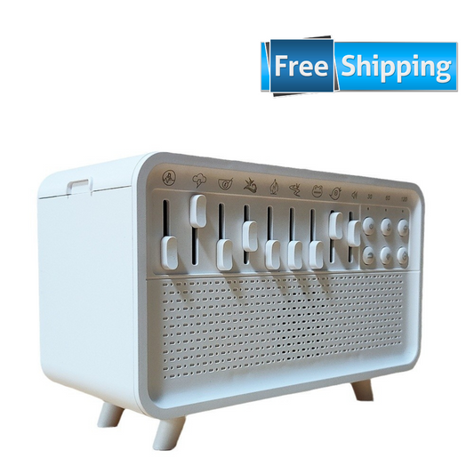 3 In 1 Bluetooth Speaker White Noise Sleep Night Light Humidifier All-in-one Machine Free Combination Of 8 Group Nature Sound Free Shipping