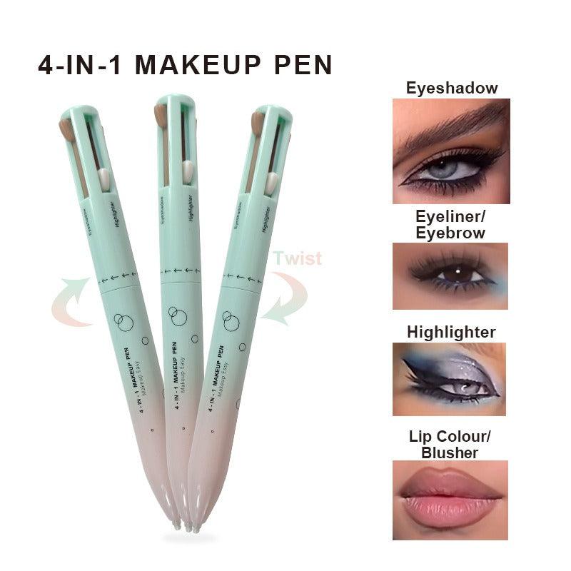 4 in 1 makeup pencil 4 in 1 makeup pencil 4 colors 4 colors lip liner highlight eye shadow eyeliner eyebrow pencil 4in1 - Miami beauty1