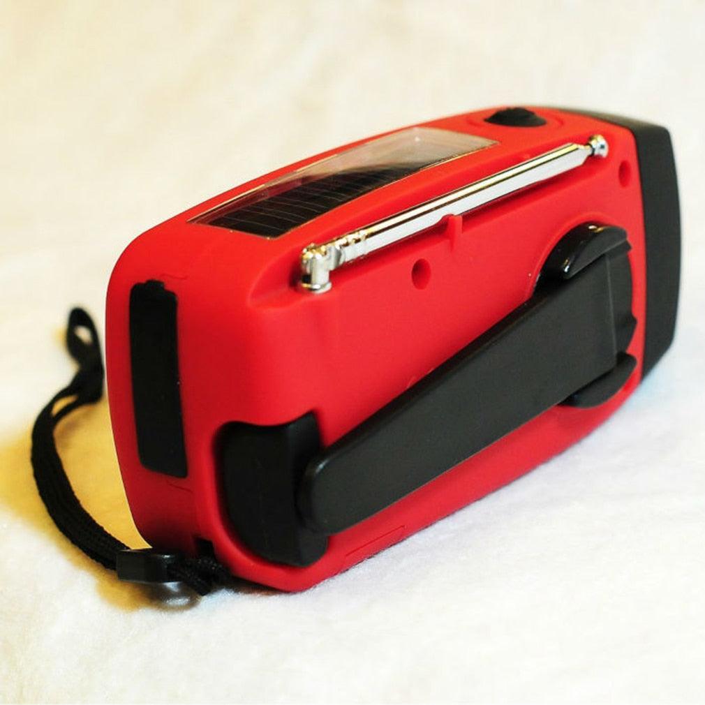 Solar hand crank USB charging radio flashlight - Miami beauty1