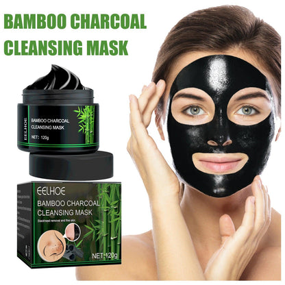 EELHOE Bamboo Charcoal Blackhead Removal Rip-Off Mask Moisturizing Blackhead Removal Acne Pore Shrinking Oil Control Mud Mask