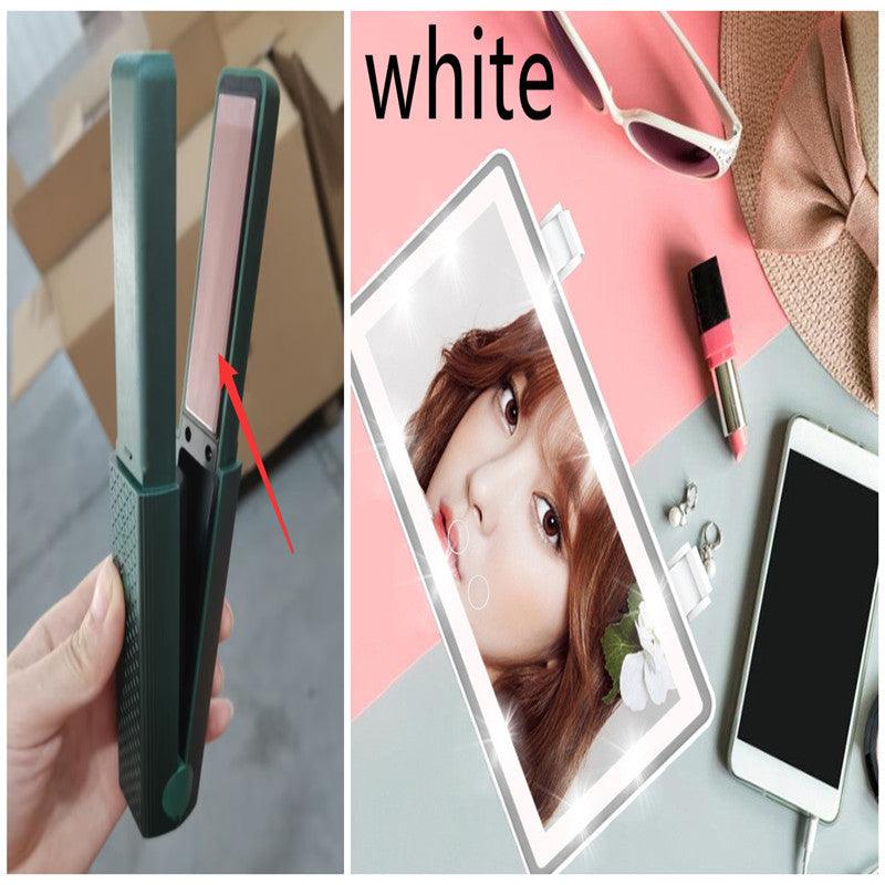 Hair Straightener Cordless Usb Hair Straightener Mini Ceramics Hair Curler 3 Constant Temperature Portable Flat Iron For Travel - Miami beauty1