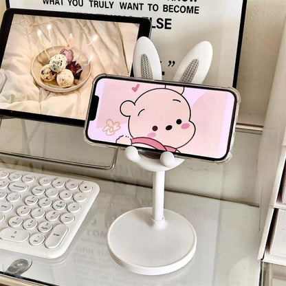 Cartoon Little Rabbit Desktop Mobile Phone Holder Live Drama Chasing Tablet Holder Livable Student Lazy Person Holder Gift - Miami beauty1