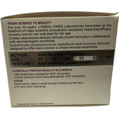 L'Oreal LOREAL Wrinkle Expert Densifying Cream Night 55+ 50ml