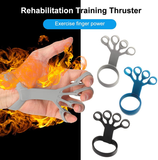 Silicone Grip Device Finger Exercise Stretcher Arthritis Hand Grip Trainer Strengthen Rehabilitation Training To Relieve Pain - Miami beauty1