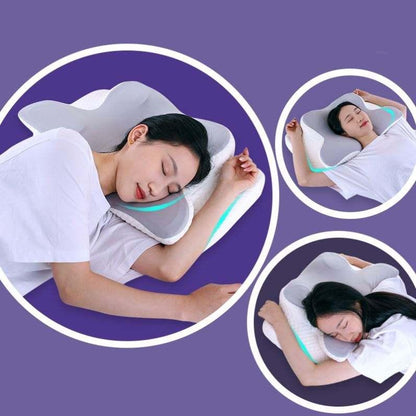 Ergonomic Cervical Pillow For Sleeping Orthopedic Support Pillows Odorless Contour Neck Pain Memory Foam Pillow - Miami beauty1