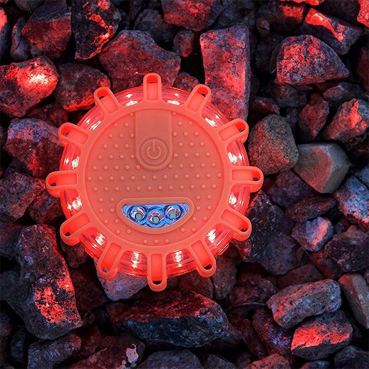 Magnetic Emergency Roadside Safety Light IP44 Road Flares Rescue Orange LED Strobe Warning Lamp Flashlights Car Beacon Lamps - Miami beauty1