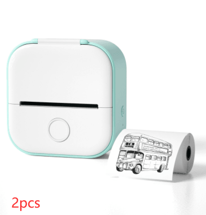 Portable Mini Thermal Label Printer Home Photo Printer Student Wrong Question Printer Bluetooth Mini Label Printer Price Tag - Miami beauty1