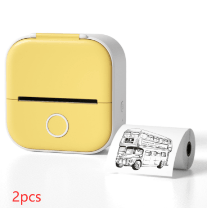 Portable Mini Thermal Label Printer Home Photo Printer Student Wrong Question Printer Bluetooth Mini Label Printer Price Tag - Miami beauty1