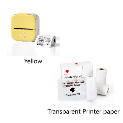 Portable Mini Thermal Label Printer Home Photo Printer Student Wrong Question Printer Bluetooth Mini Label Printer Price Tag - Miami beauty1