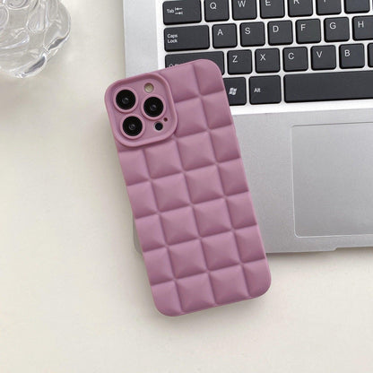 3D Lattice Suitable Apple iPhone Phone Case 14max Angel Eyes 12pro Transparent TPU13/XR Soft Case - Miami beauty1