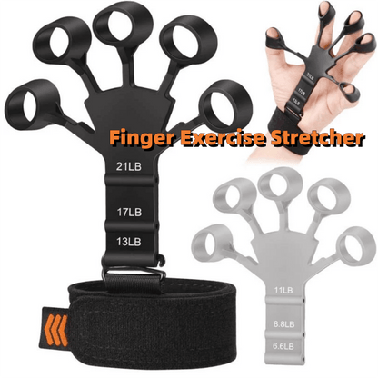 Silicone Grip Device Stretcher Finger Gripper Strength Trainer Strengthen Rehabilitation Training - Miami beauty1