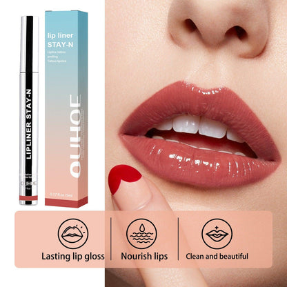 Sexy Lipliner Pencil Waterproof Contour Tint Lipstick Pen Lip Plumpe Contouring Female Makeup Make-up Maquiagem - Miami beauty1