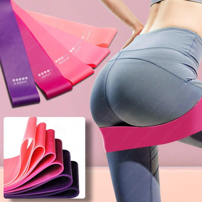 Resistance Bands Sealing Elastic Booty Sport Bodybuilding Rubber Band For Fitness Gym Leagues Equipment Sports Mini Yoga - Miami beauty1