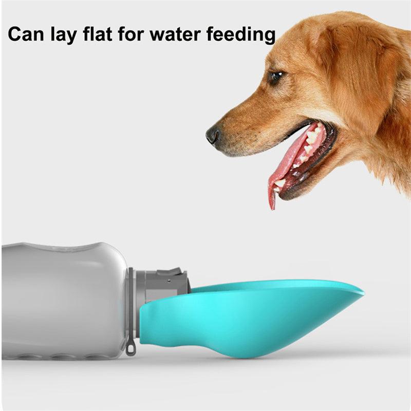 800ml Dogs Water Bottle Portable High Capacity Leakproof Pet Foldable Drinking Bowl Golden Retriever Outdoor Walking Supplies Pet Products - Miami beauty1