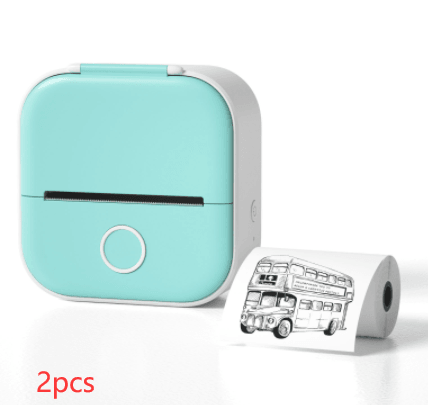 Portable Mini Thermal Label Printer Home Photo Printer Student Wrong Question Printer Bluetooth Mini Label Printer Price Tag - Miami beauty1