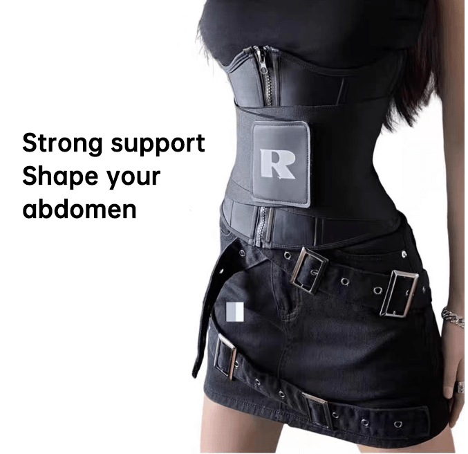 Ins style sweat shaping belt fitness shaping yoga exercise postpartum body shaping abdominal belt - Miami beauty1