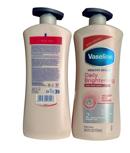 Vaseline Daily Brightening Even T Lotion Triple Sun Screen 725ml 2 bottles ✅