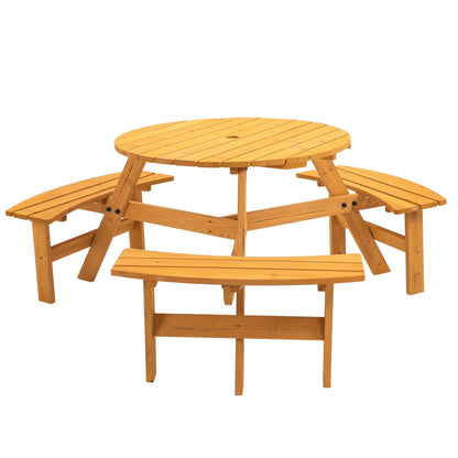 Wooden Picnic Table - Miami beauty1