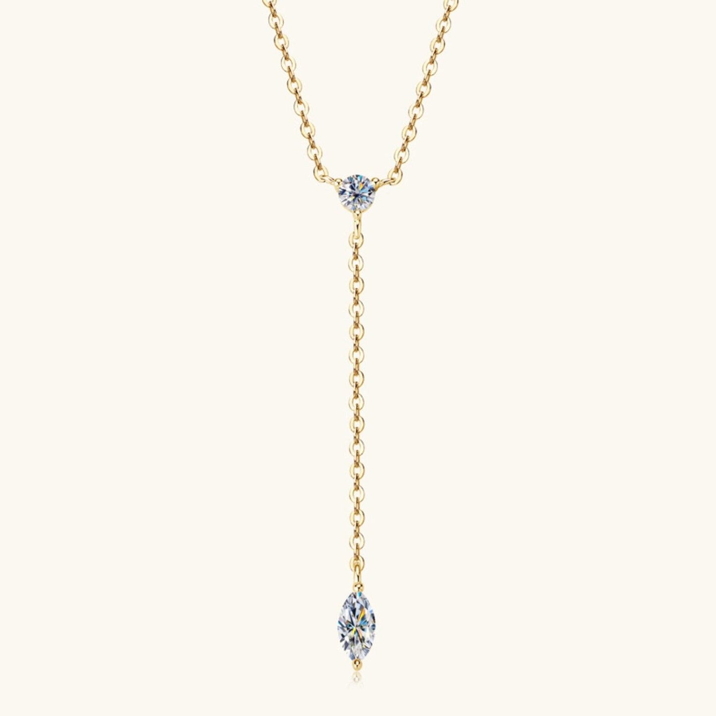 Moissanite 925 Sterling Silver Necklace - Miami beauty1